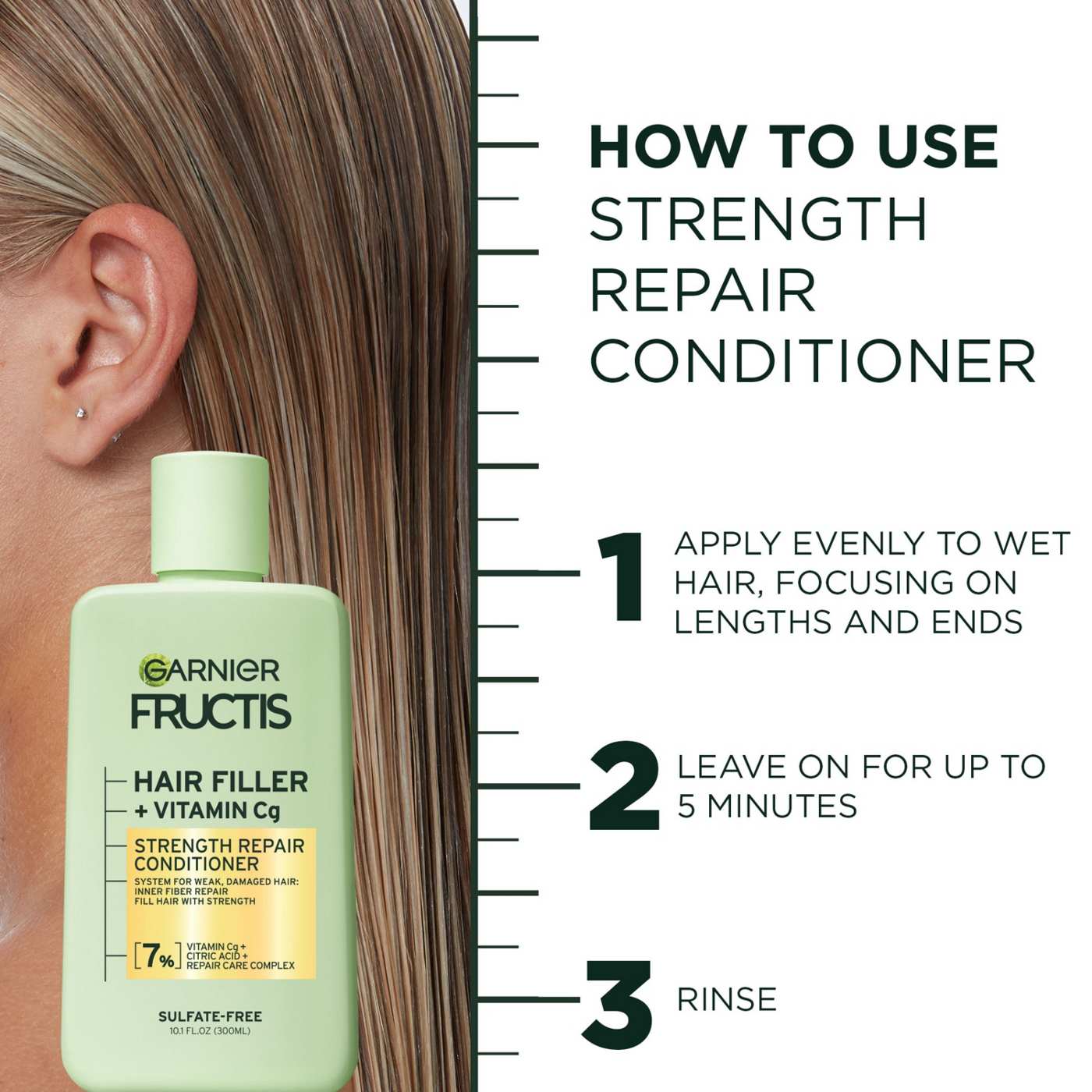 Garnier Fructis Hair Filler Strength Repair Conditioner; image 8 of 12