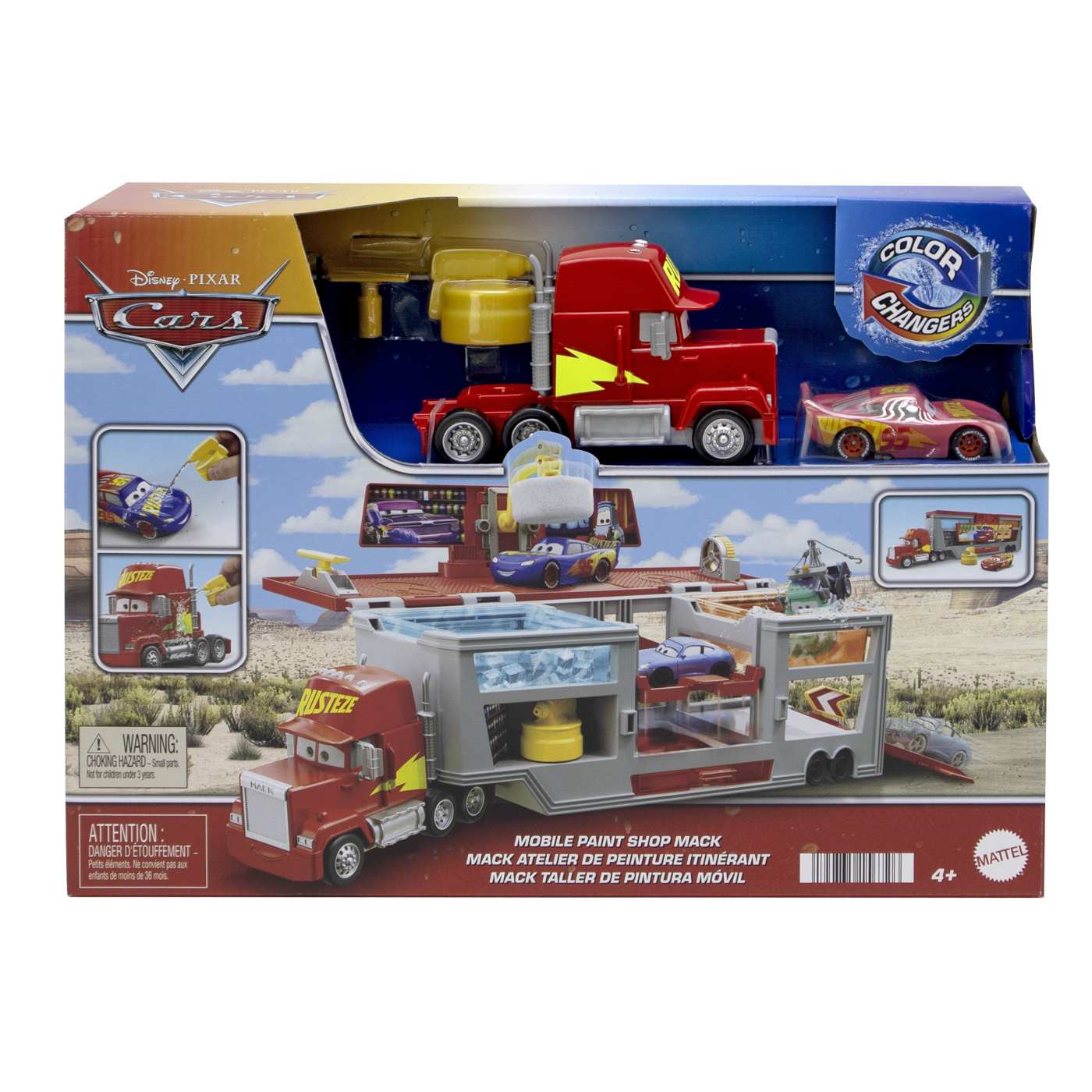 Disney Pixar Cars Color Changers Mobile Paint Shop Mack; image 1 of 3