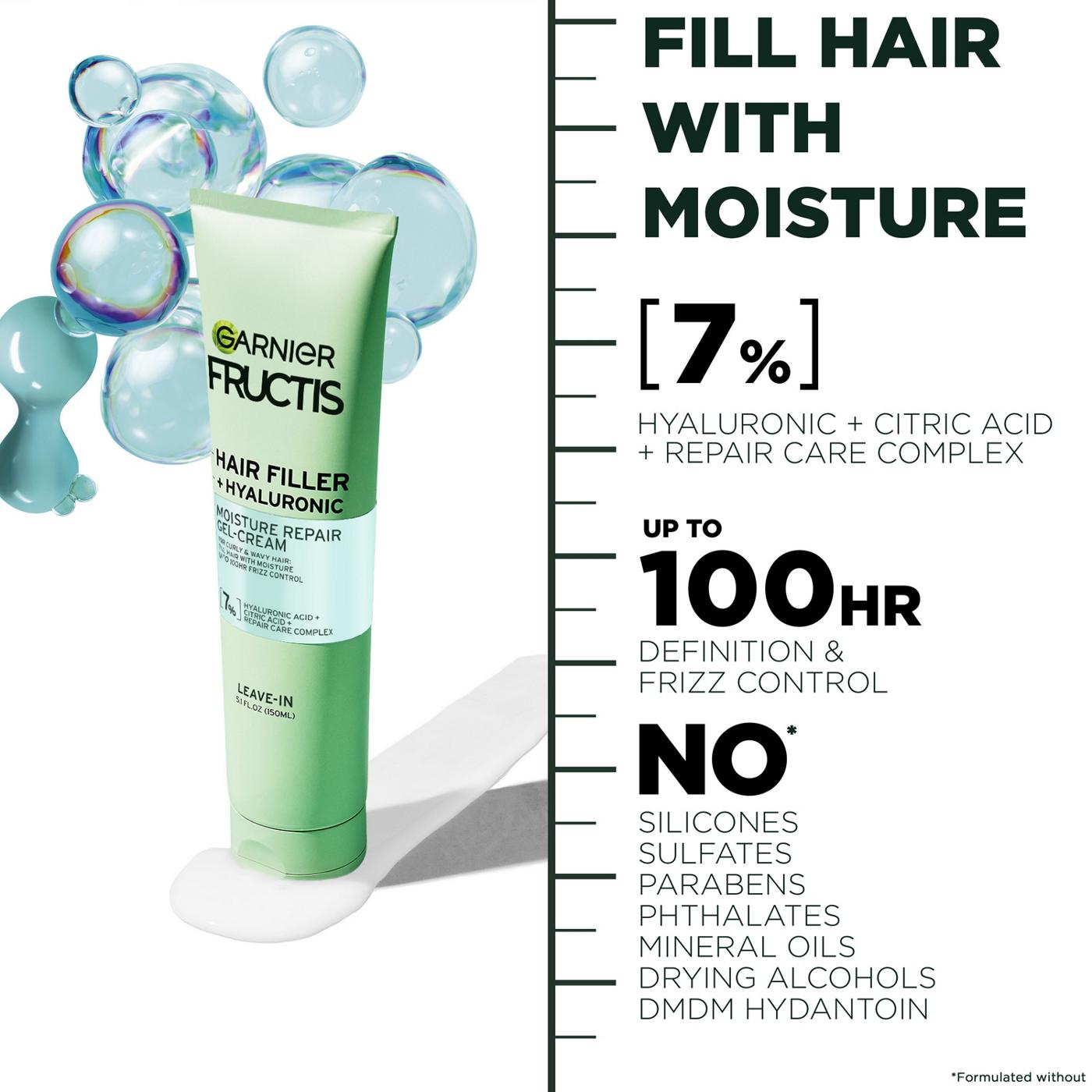 Garnier Fructis Hair Filler +Hyaluronic Moisture Repair Gel-Cream; image 4 of 12