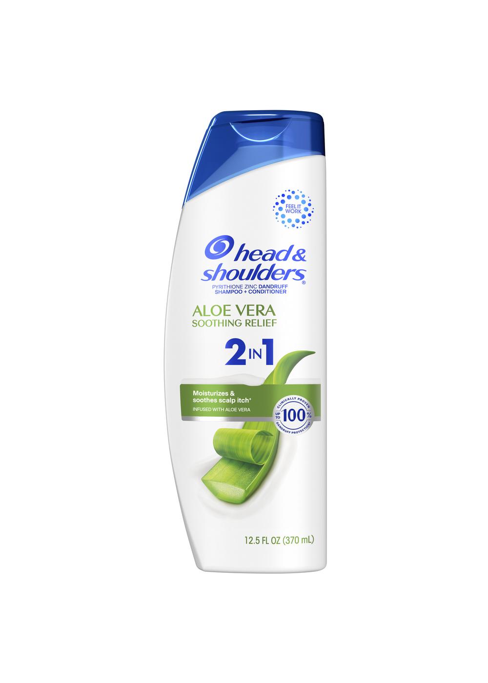 Head & Shoulders Aloe Vera Soothing Relief 2 In 1 Shampoo + Conditioner; image 1 of 2