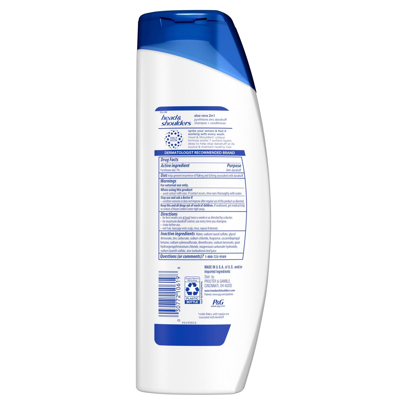 Head & Shoulders Aloe Vera Soothing Relief 2 In 1 Shampoo + Conditioner; image 4 of 10