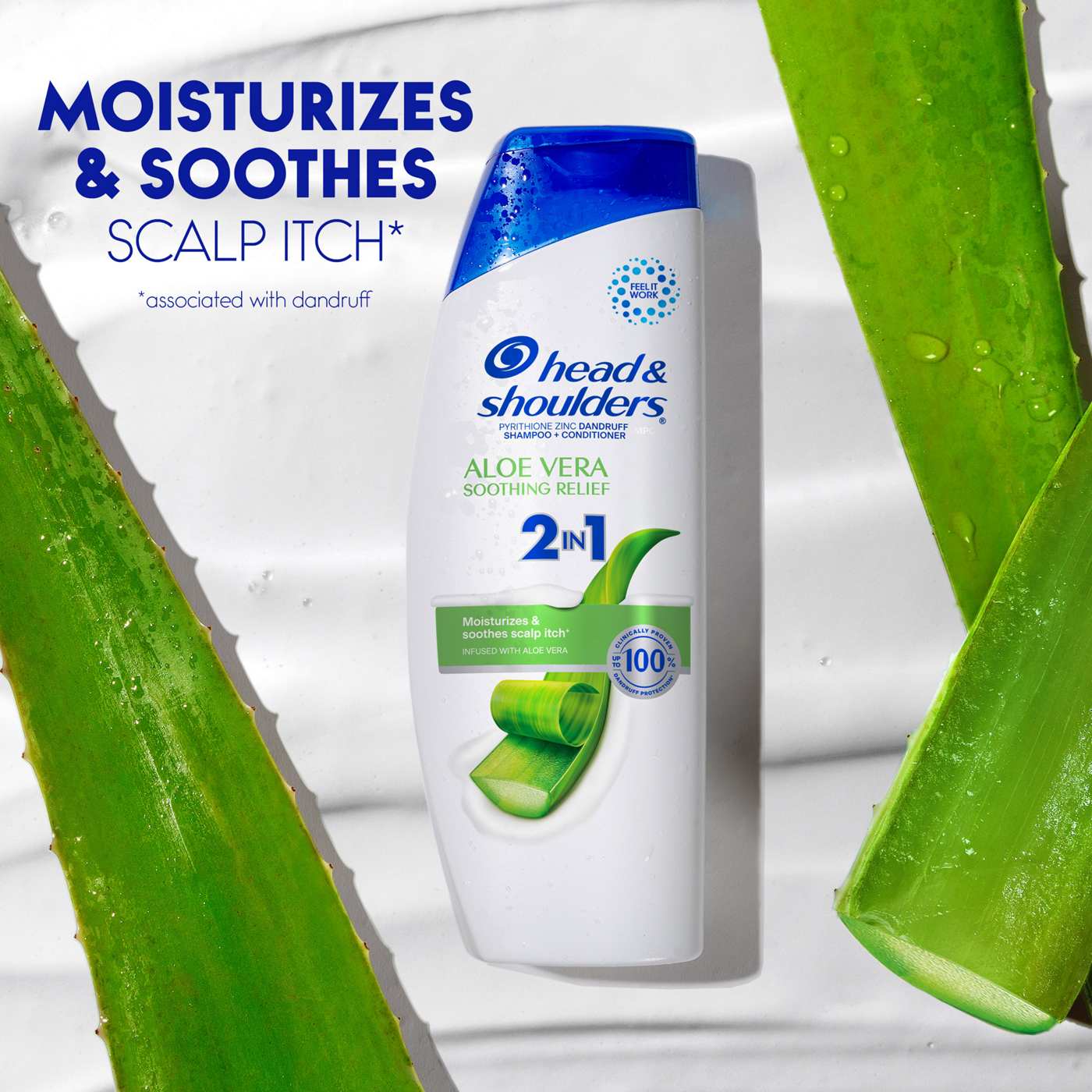 Head & Shoulders Aloe Vera Soothing Relief 2 In 1 Shampoo + Conditioner; image 9 of 10