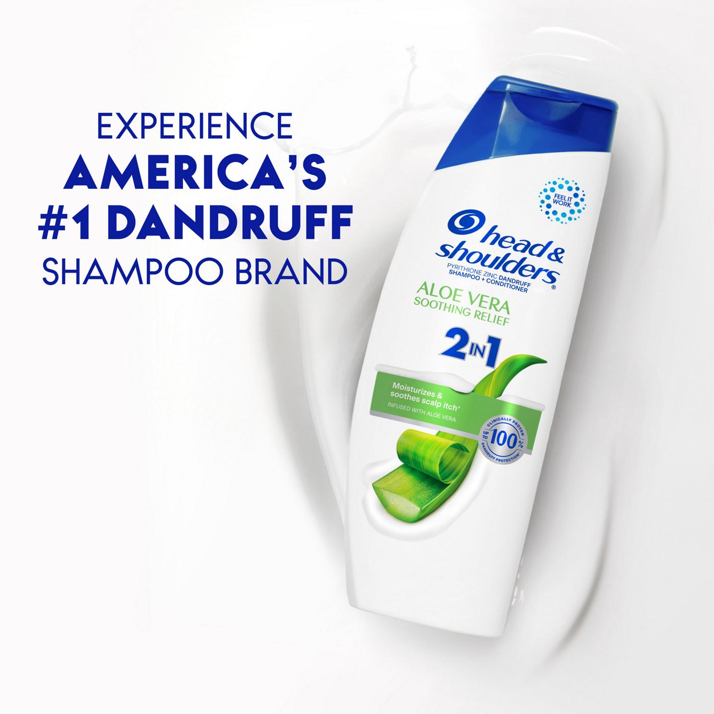 Head & Shoulders Aloe Vera Soothing Relief 2 In 1 Shampoo + Conditioner; image 10 of 10