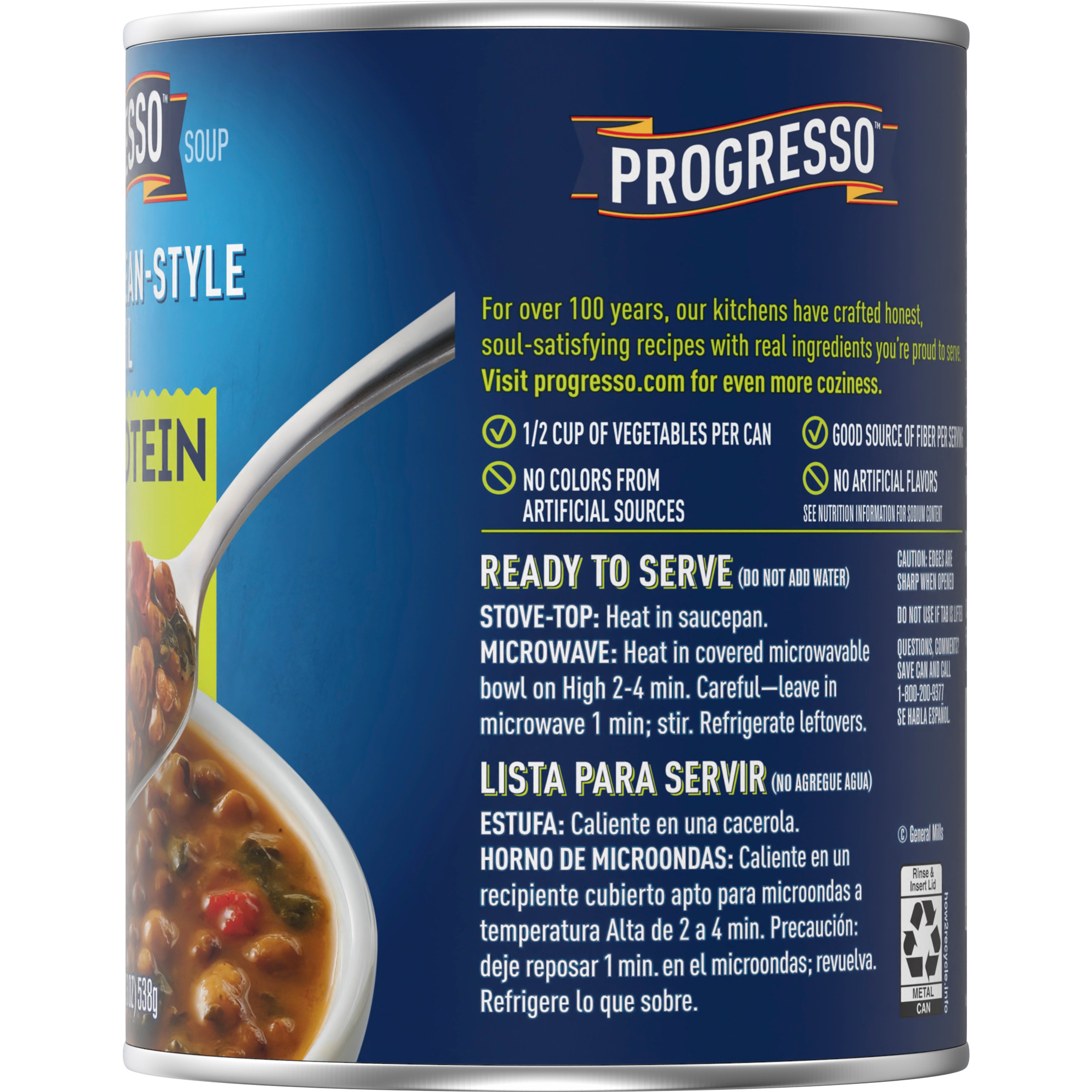 Progresso Protein Mediterranean Style Lentil Soup - Shop Soups & Chili at  H-E-B