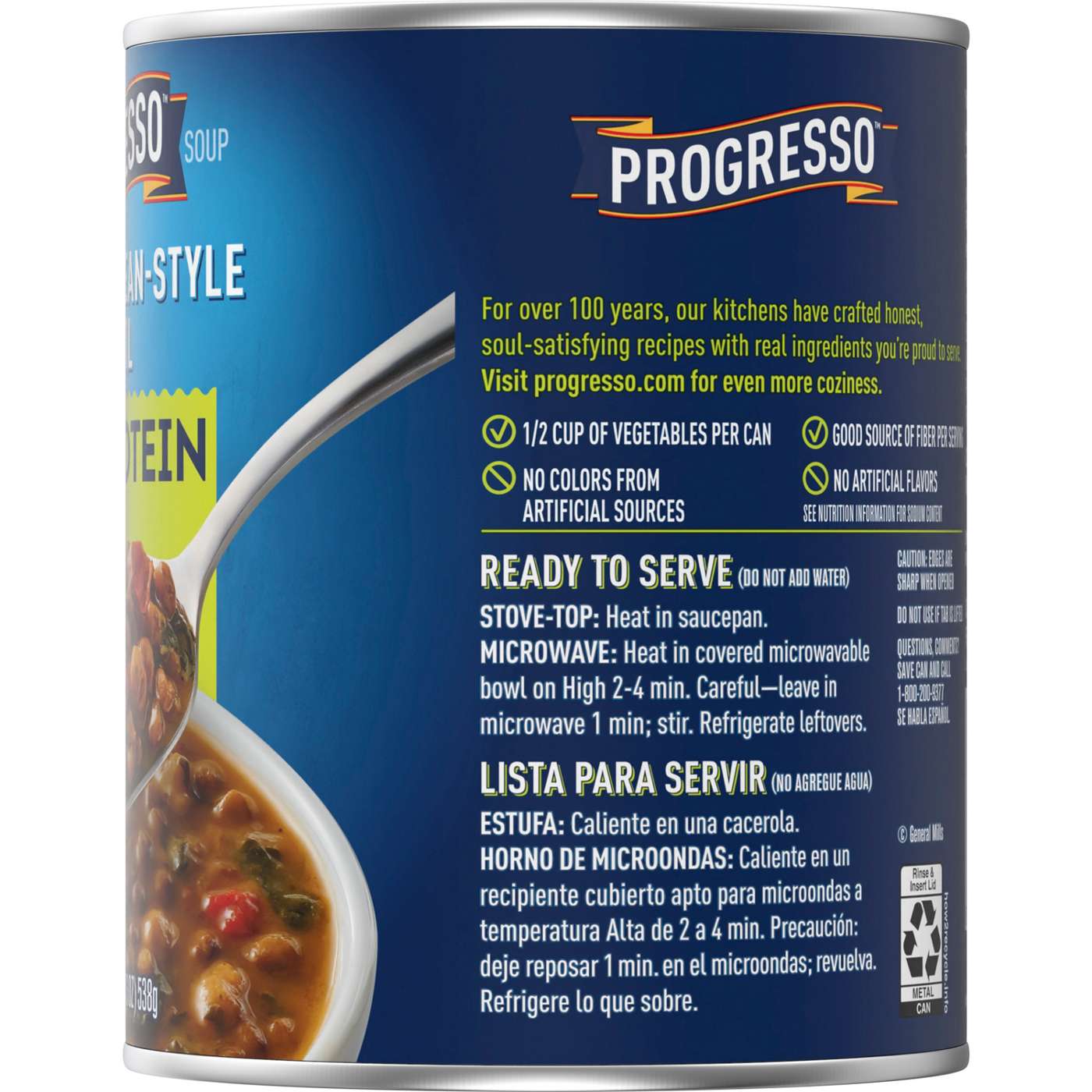 Progresso Protein Mediterranean Style Lentil Soup; image 2 of 3