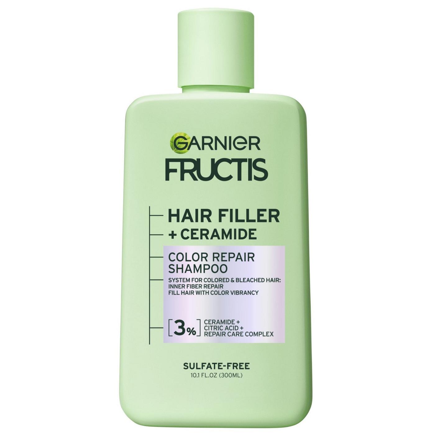 Garnier Fructis Hair Filler + Ceramide Color Repair Shampoo; image 1 of 13