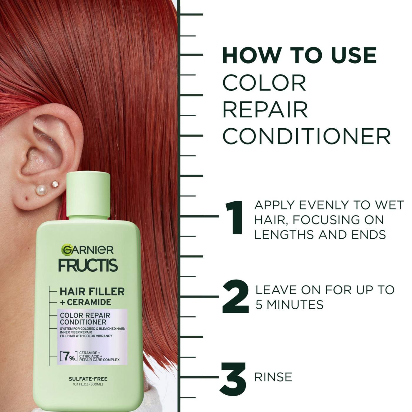 Garnier Fructis Hair Filler Color Repair Conditioner ; image 5 of 12