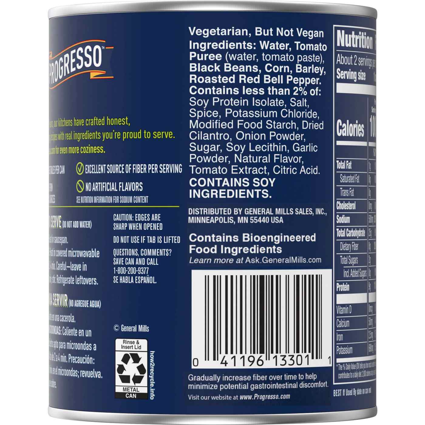 Progresso Protein Southwest Style Black Bean Soup; image 2 of 4