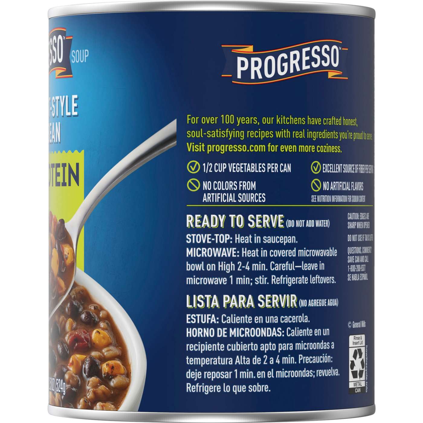 Progresso Protein Southwest Style Black Bean Soup; image 4 of 4