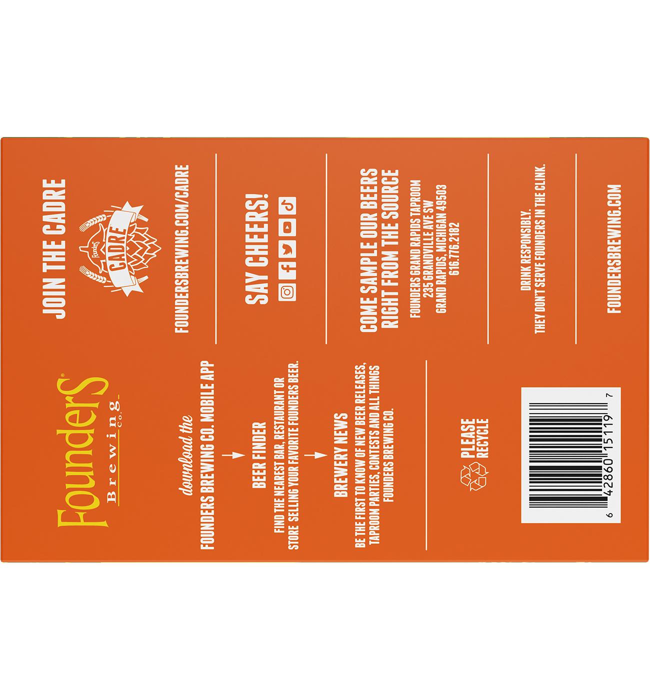 Founders All Day Haze Session Hazy IPA Beer 6 pk Cans; image 2 of 5