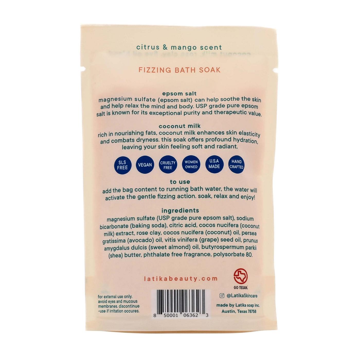 Latika Body Essentials Fizzing Bath Salt -  Bless Texas; image 2 of 2