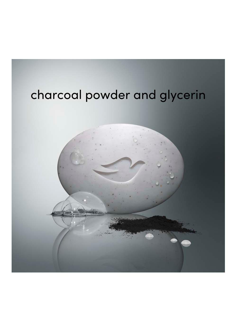 Dove Deep Exfoliating Soap Bar - Charcoal Powder & Glycerin; image 2 of 3