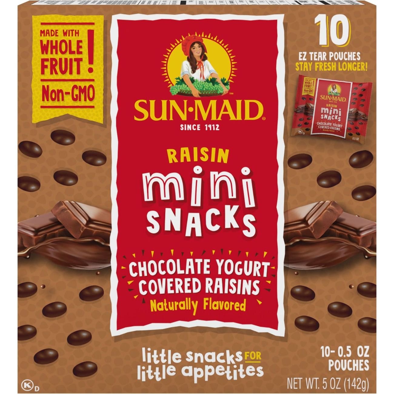 SunMaid Chocolate Covered Raisins Mini Snack Pouches Shop Raisins at