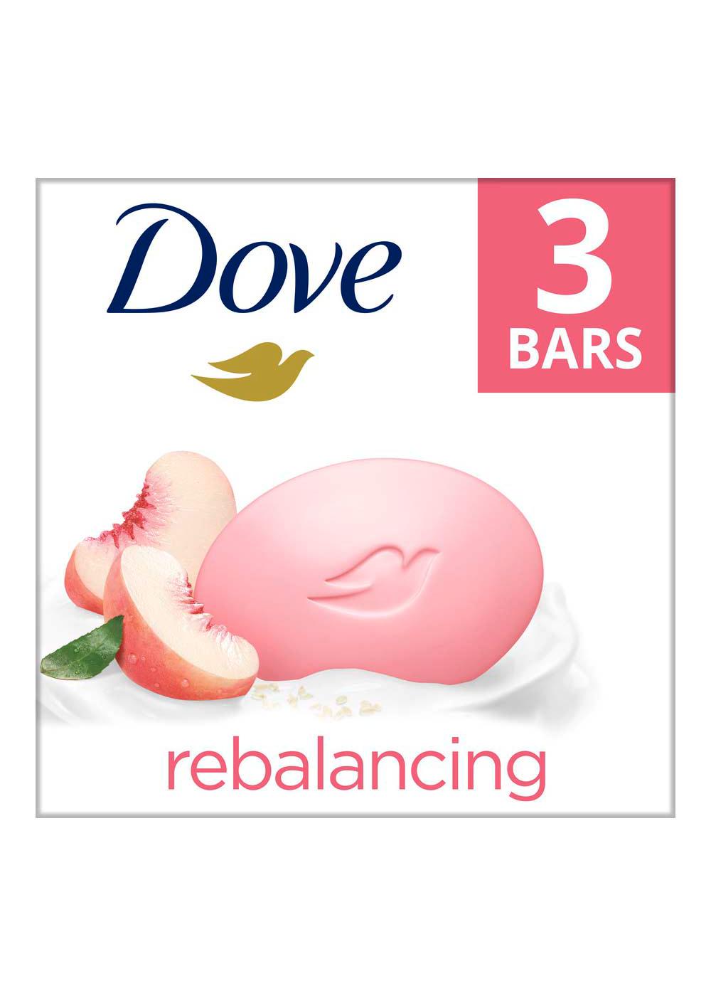 Dove Rebalancing Soap Bar - White Peach & Rice Milk; image 3 of 4