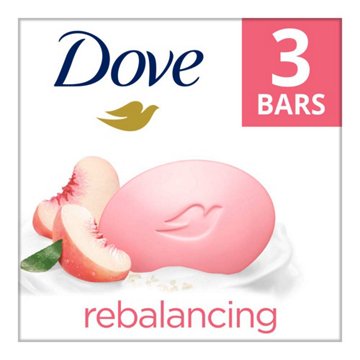 Dove Rebalancing Soap Bar - White Peach & Rice Milk