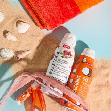 H-E-B SPF 50 Travel Size Coconut Sunscreen Spray - Oxybenzone Free