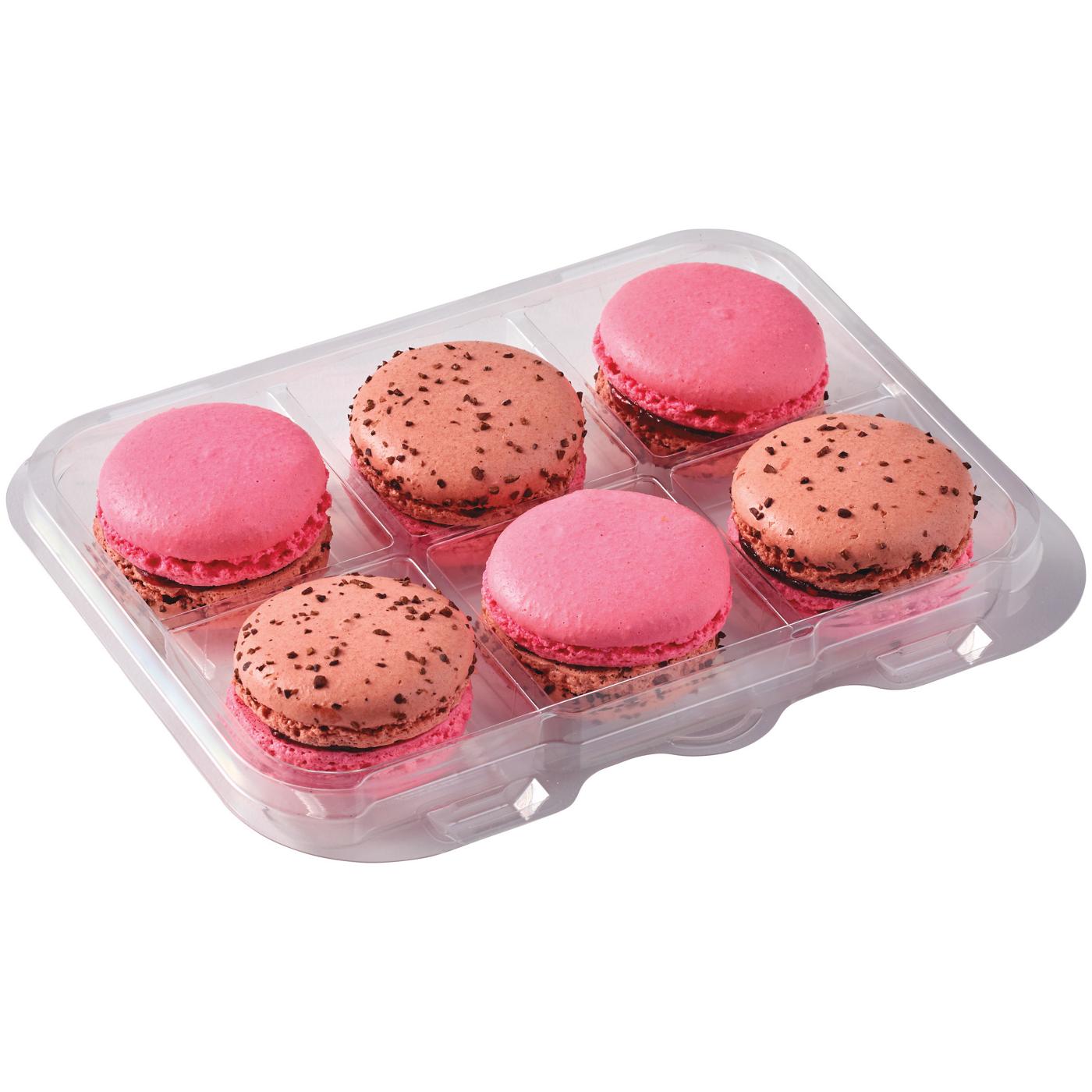 H-E-B Bakery Raspberry Chocolate Macaron Cookies; image 2 of 3