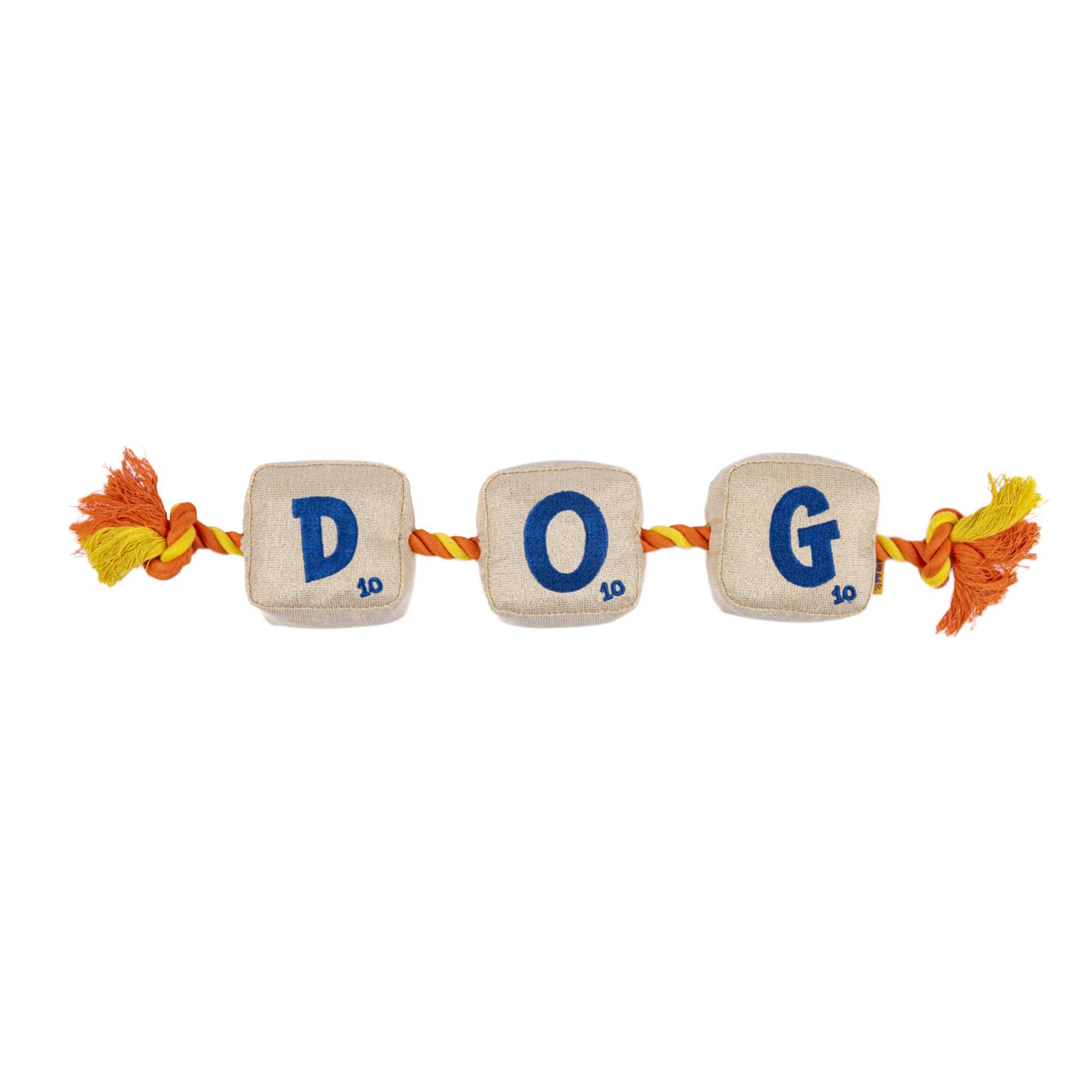 Woof & Whiskers Dog Toy - Letter Chips On Rope; image 1 of 6
