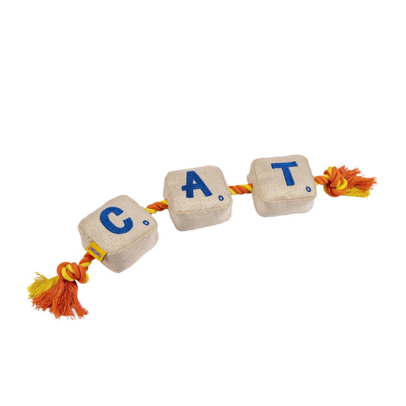Woof & Whiskers Dog Toy - Letter Chips On Rope; image 6 of 6