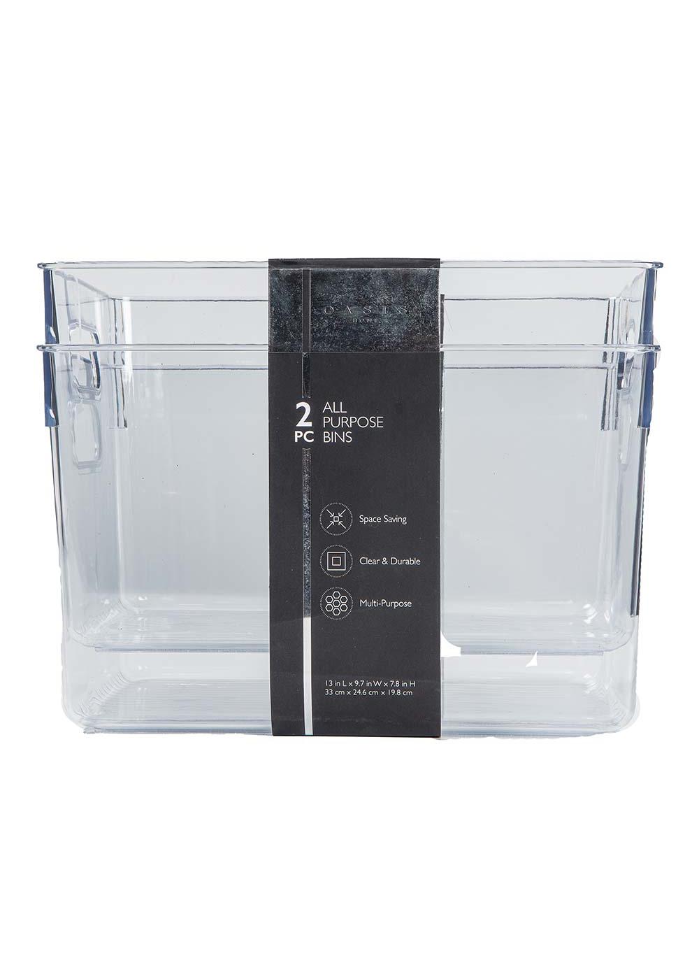 Oasis Home All Purpose Bins, 2 Pc; image 1 of 2