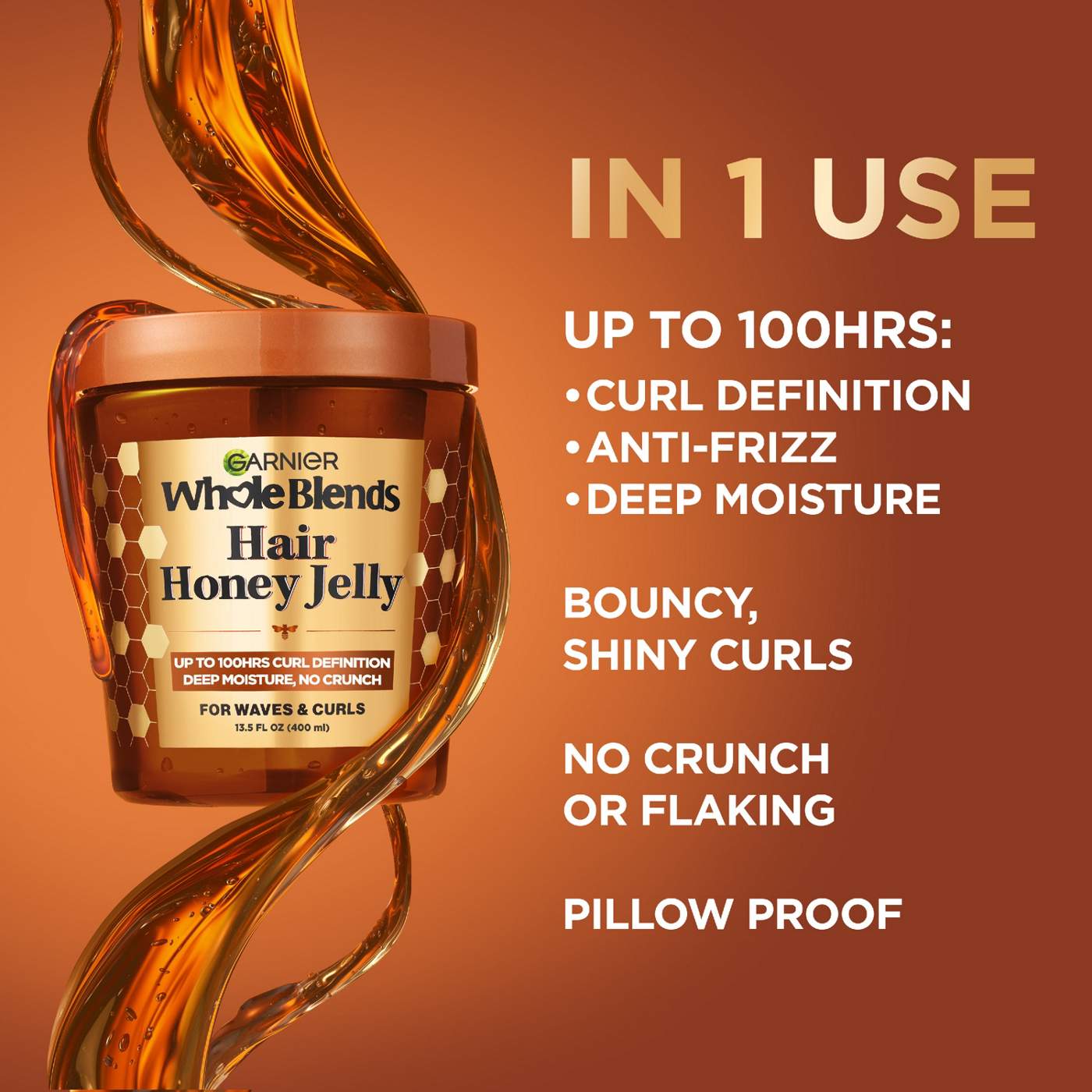 Garnier Whole Blends Hair Honey Jelly; image 4 of 12