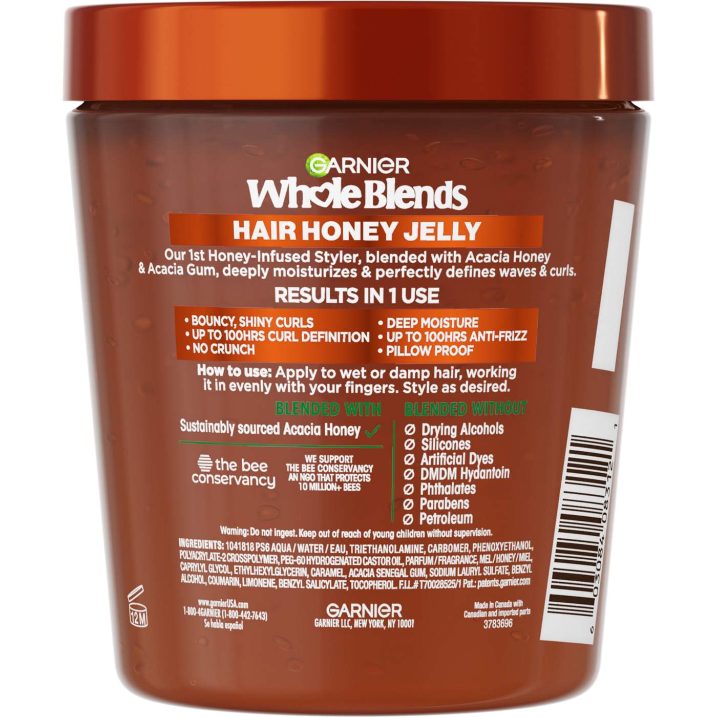 Garnier Whole Blends Hair Honey Jelly; image 3 of 12