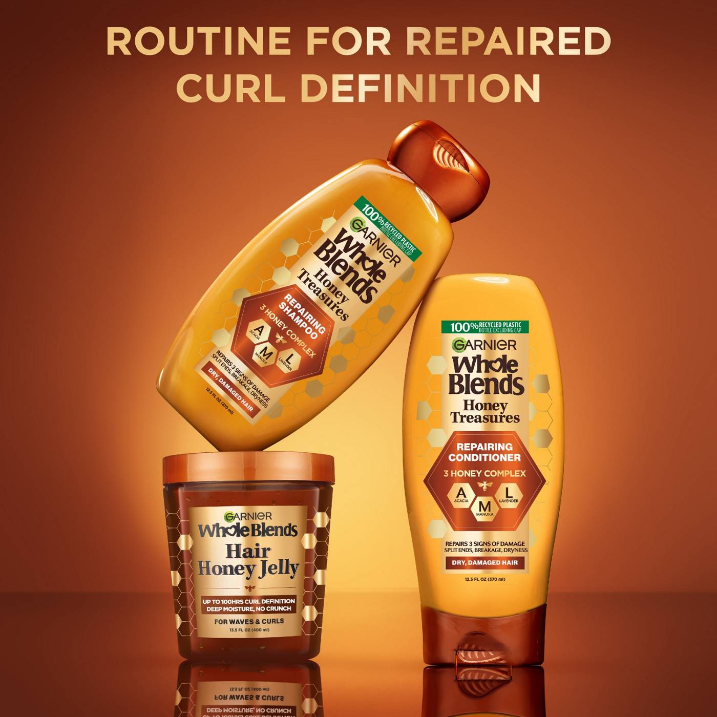 Garnier Whole Blends Hair Honey Jelly; image 9 of 12