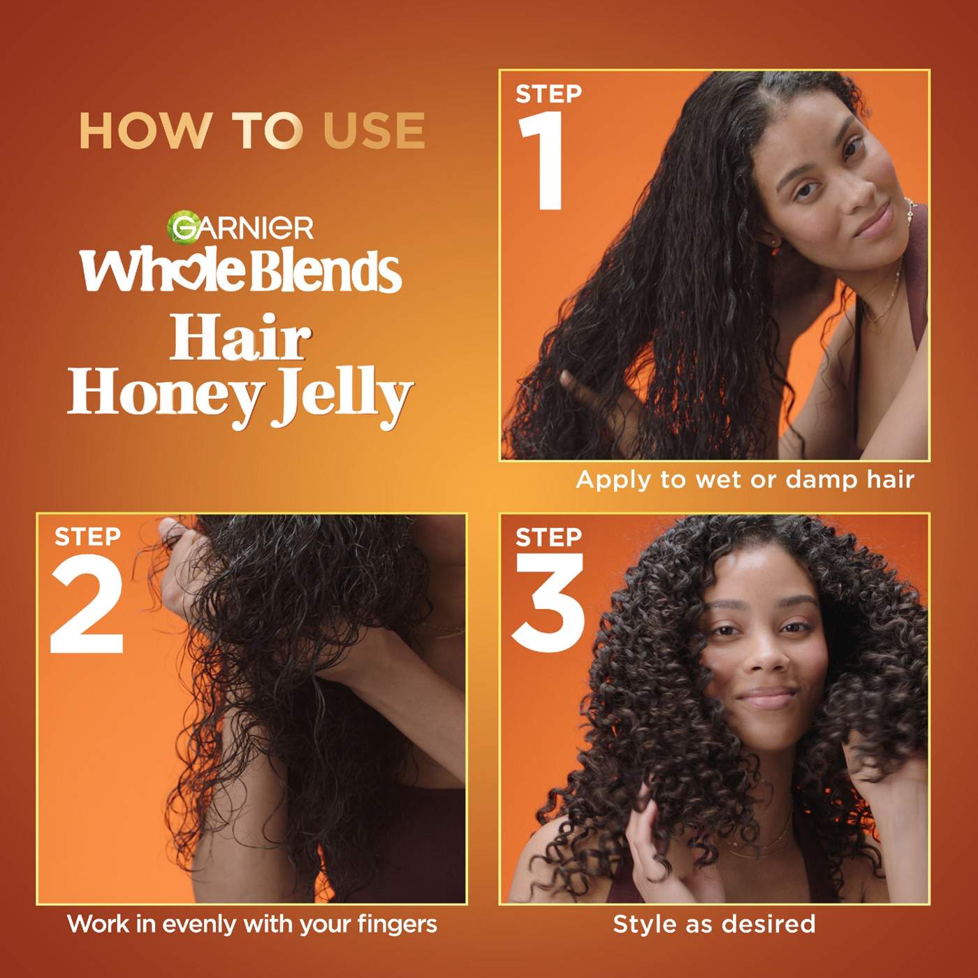 Garnier Whole Blends Hair Honey Jelly; image 9 of 12