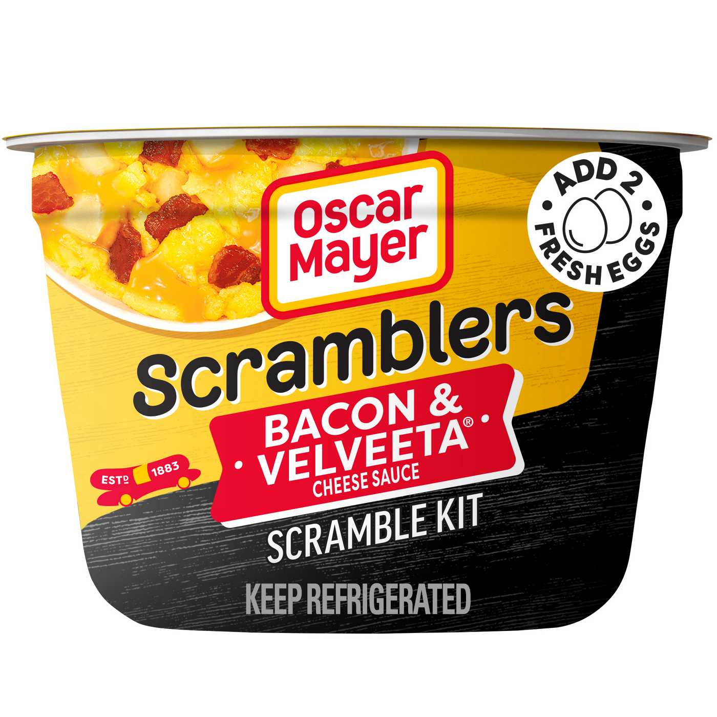 Oscar Mayer Scramblers Breakfast Scramble Kit - Bacon & Velveeta Cheese Sauce; image 1 of 6