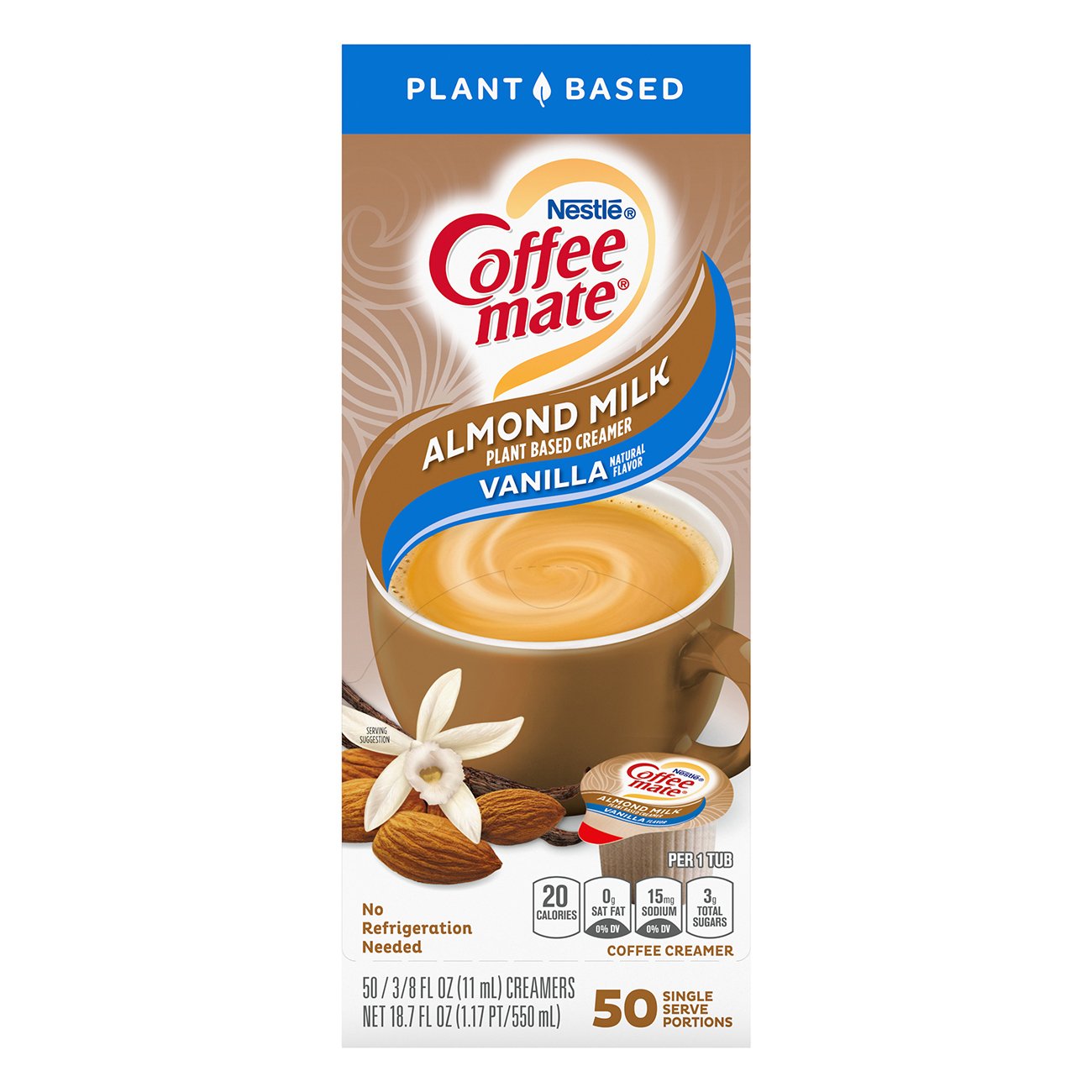 Coffee Mate Almond Milk Creamer Vanilla Shop Coffee Creamer at HEB