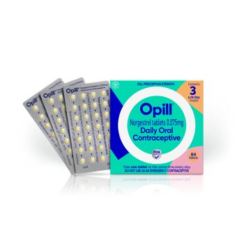 Opill Daily Oral Contraceptive Norgestrel Tablets - 0.075 mg, 84 ct