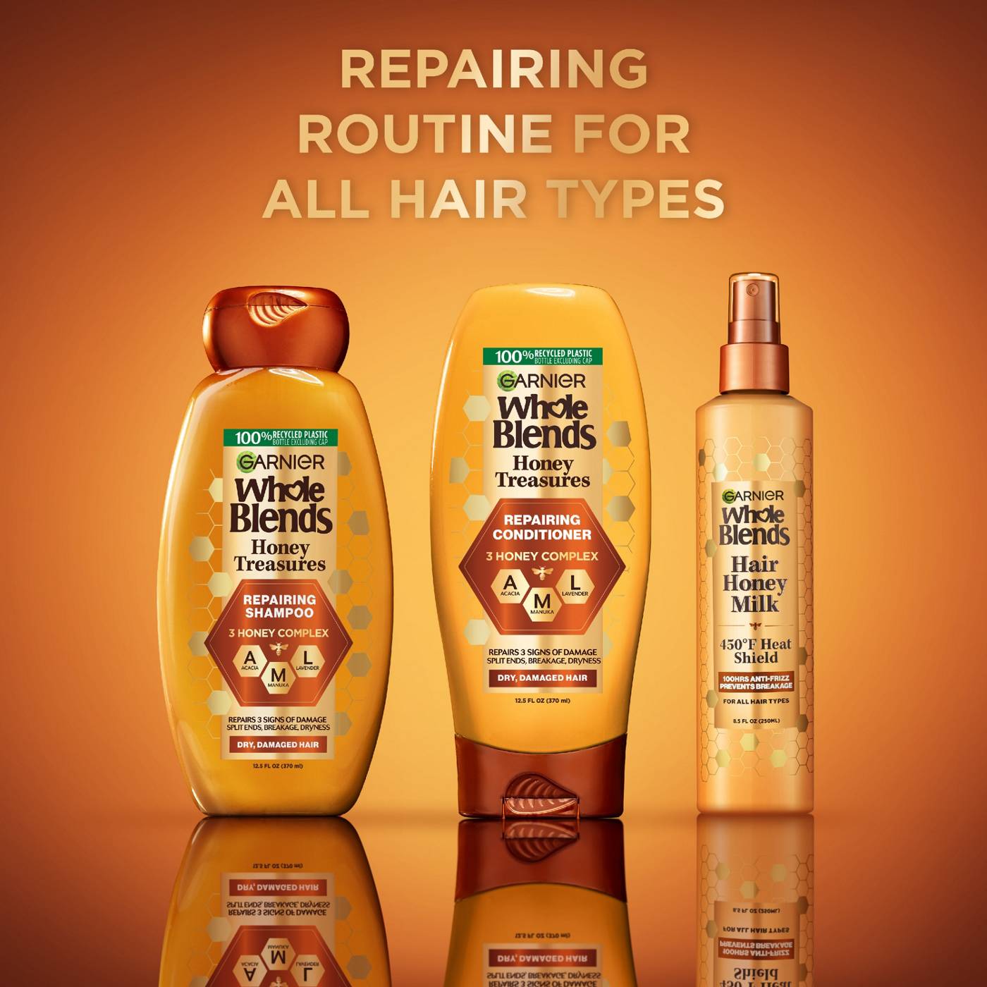 Garnier Whole Blends Hair Honey Milk; image 10 of 11