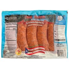 Mr. Tango Puerto Rican Longaniza Cured Pork Sausage, 16 oz | Low