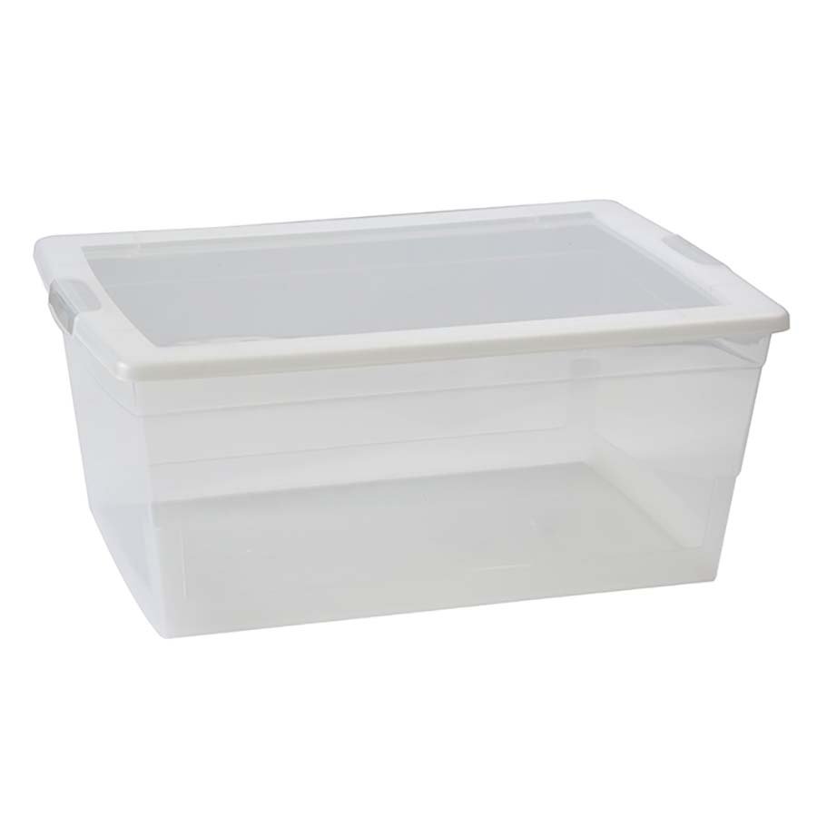 Hemisphere Trading Storage Bin with Lid - Clear - Shop Storage bins at ...