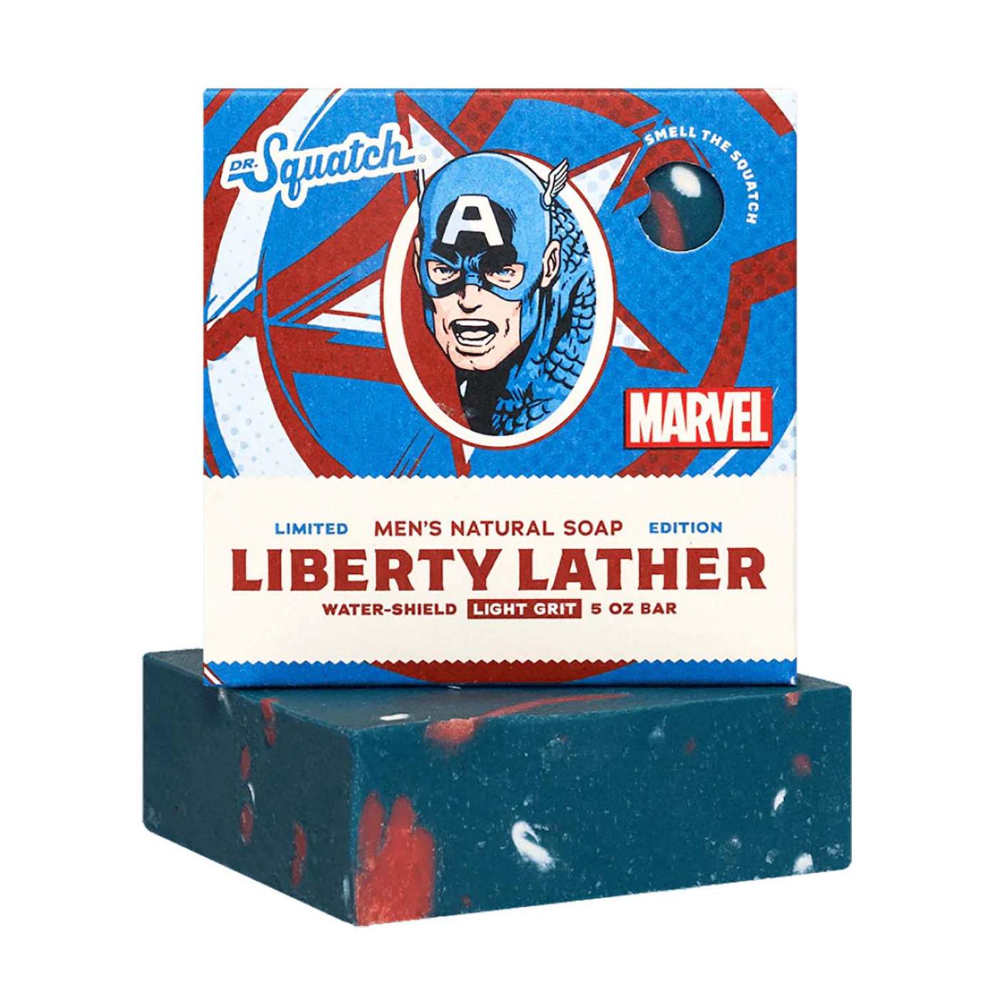 Dr. Squatch Captain America Liberty Lather Men's Natural Soap; image 3 of 3