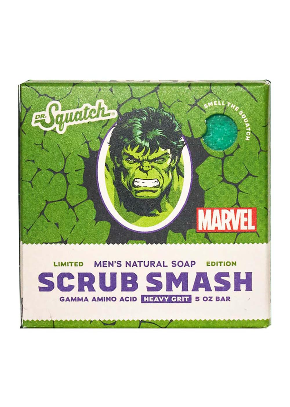 Dr. Squatch Incredible Hulk Scrub Smash Men's Natural Soap; image 1 of 3