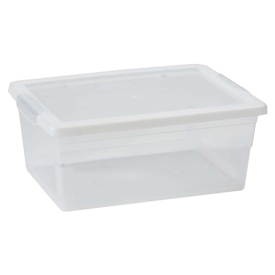 Hemisphere Trading Storage Bin with Lid - Clear - Shop Storage bins at ...