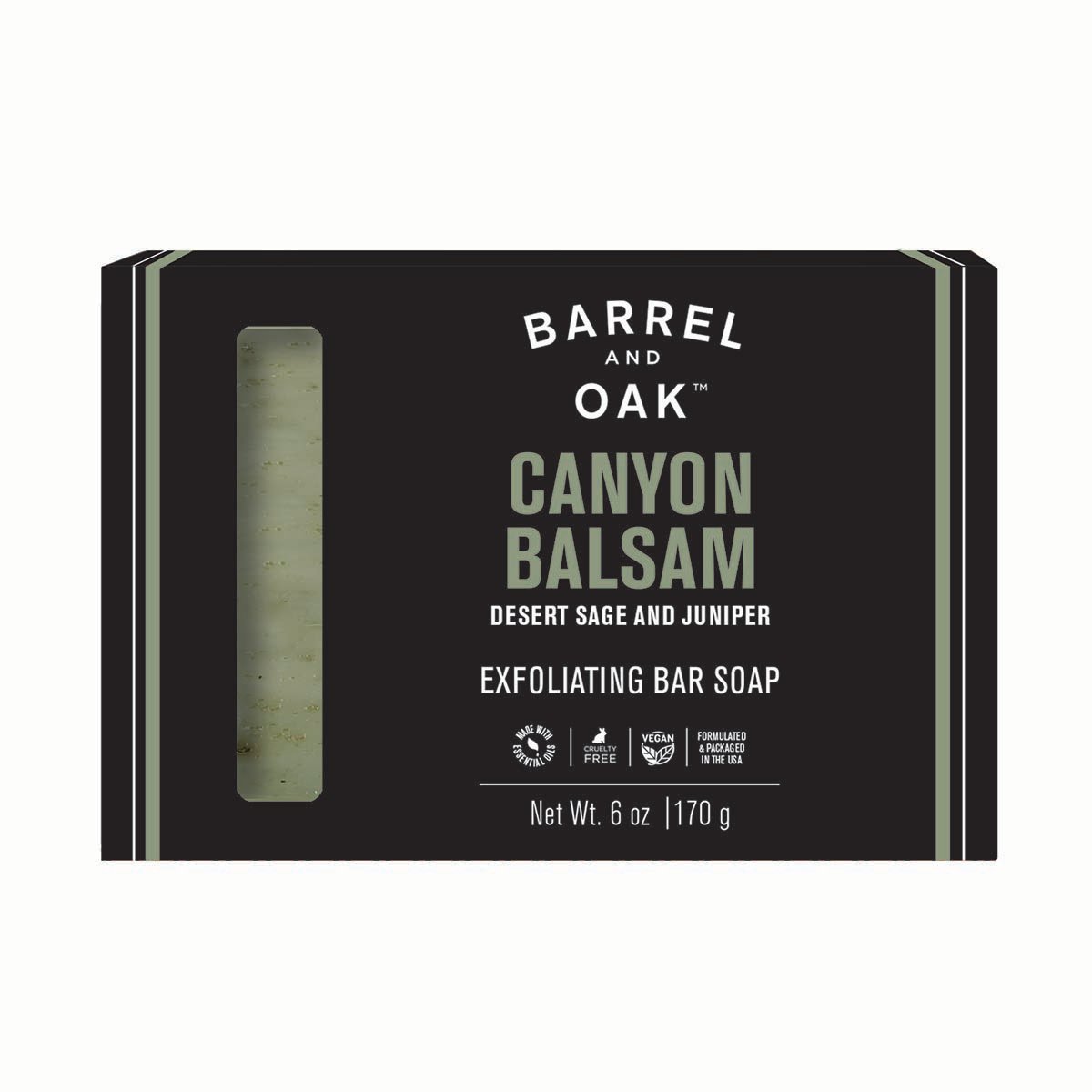 Barrel and Oak Exfoliating Bar Soap - Canyon Balsam - Shop Hand & bar ...