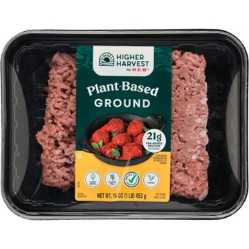 Higher Harvest by H-E-B Frozen Plant-Based Ground Meat Alternative, 16 oz