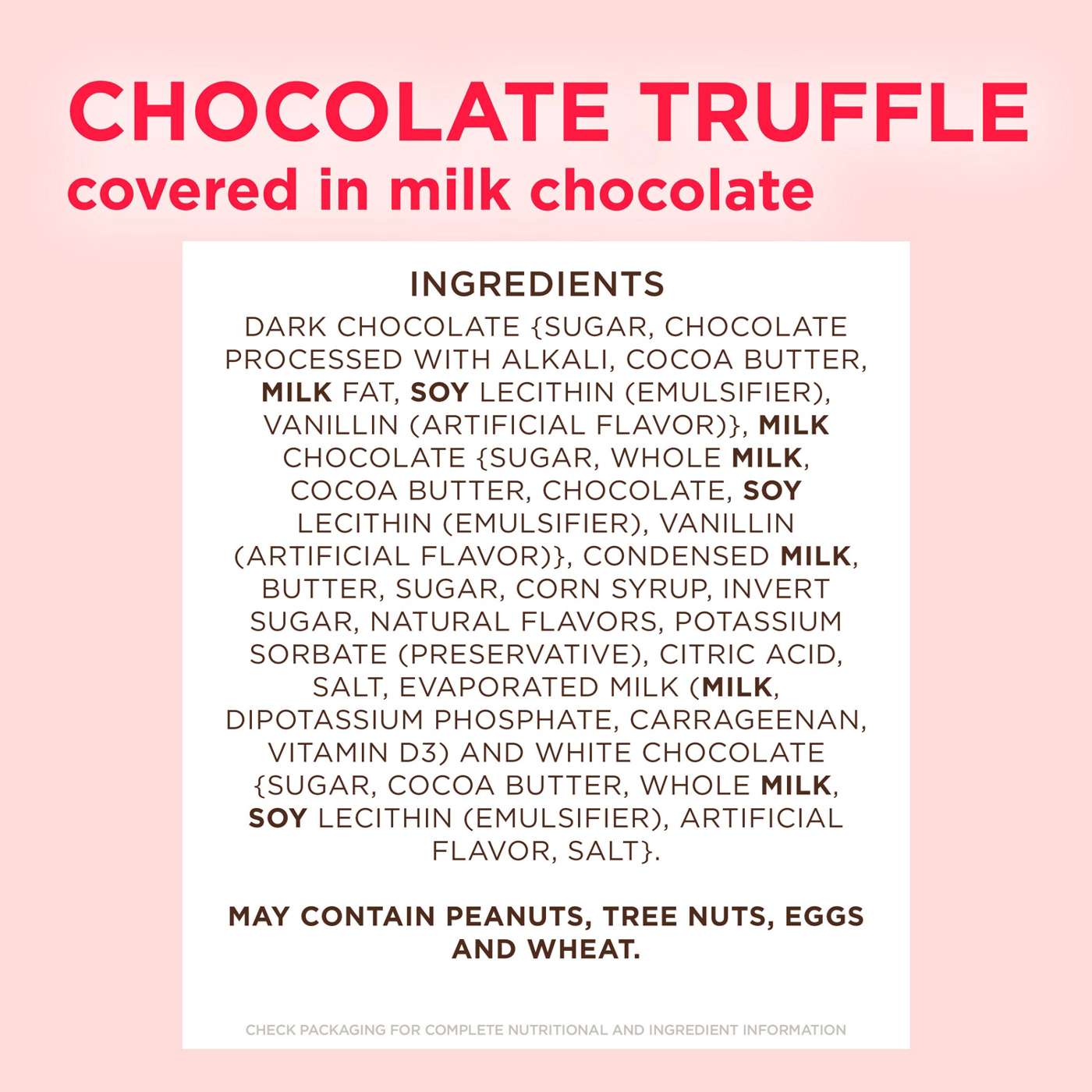 Russell Stover Milk Chocolate Heart Truffle Valentine's Candy; image 5 of 7