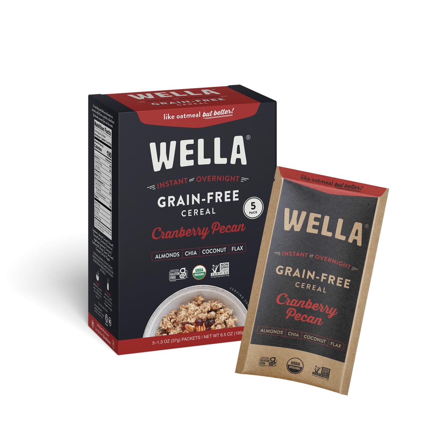 Wella Grain Free Cereal Cranberry Pecan Shop Oatmeal hot cereal