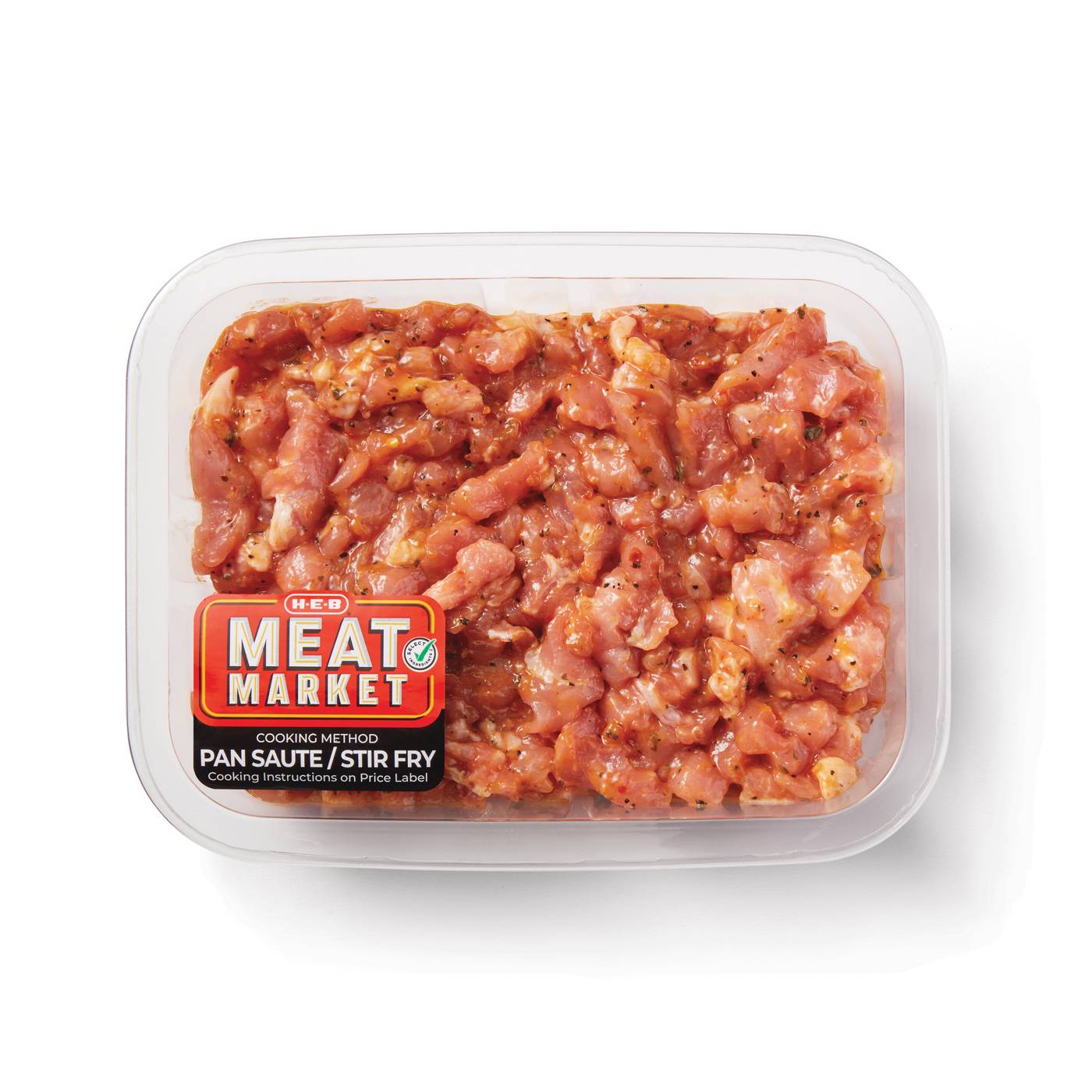 H-E-B Meat Market Marinated Diced Pork – Southwest Style; image 1 of 3