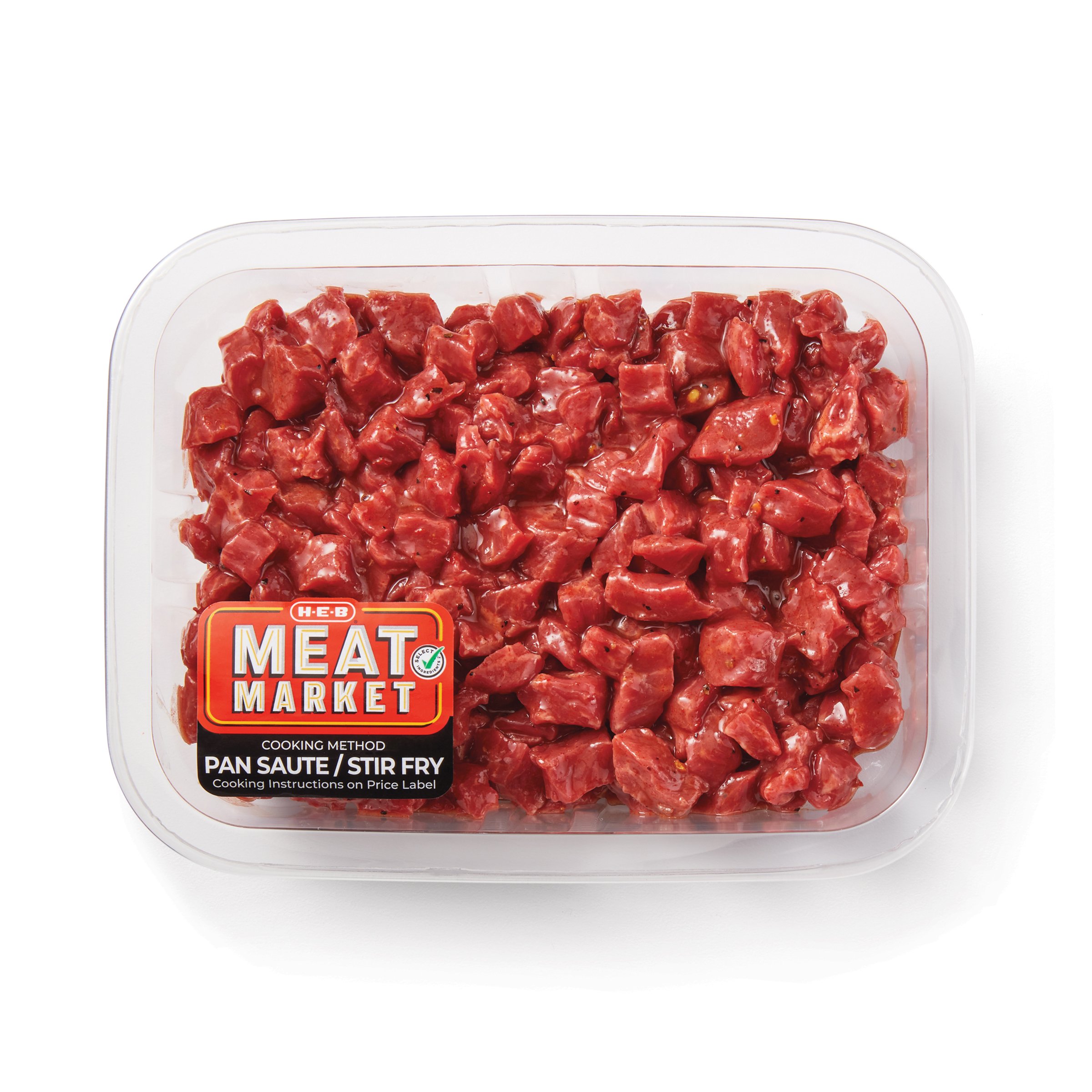 H-E-B Meat Market Marinated Diced Beef - Chile Lime - Shop Beef At H-E-B