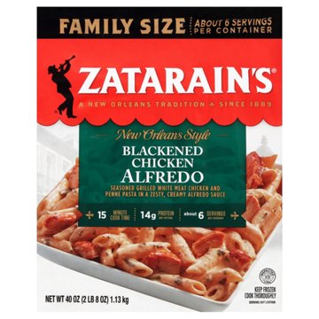 Zatarain's Frozen Blackened Chicken Alfredo - Family Size, 40 oz