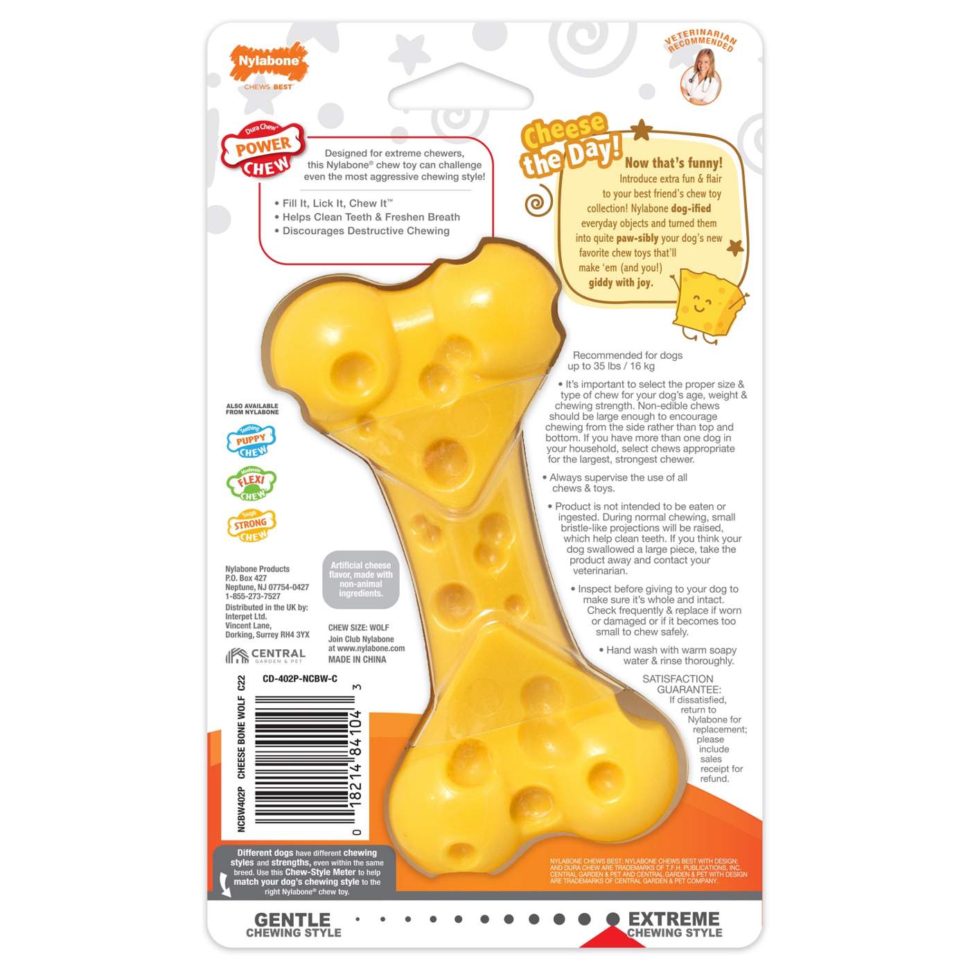 Nylabone Durachew Power Chew Cheese Flavor; image 3 of 10