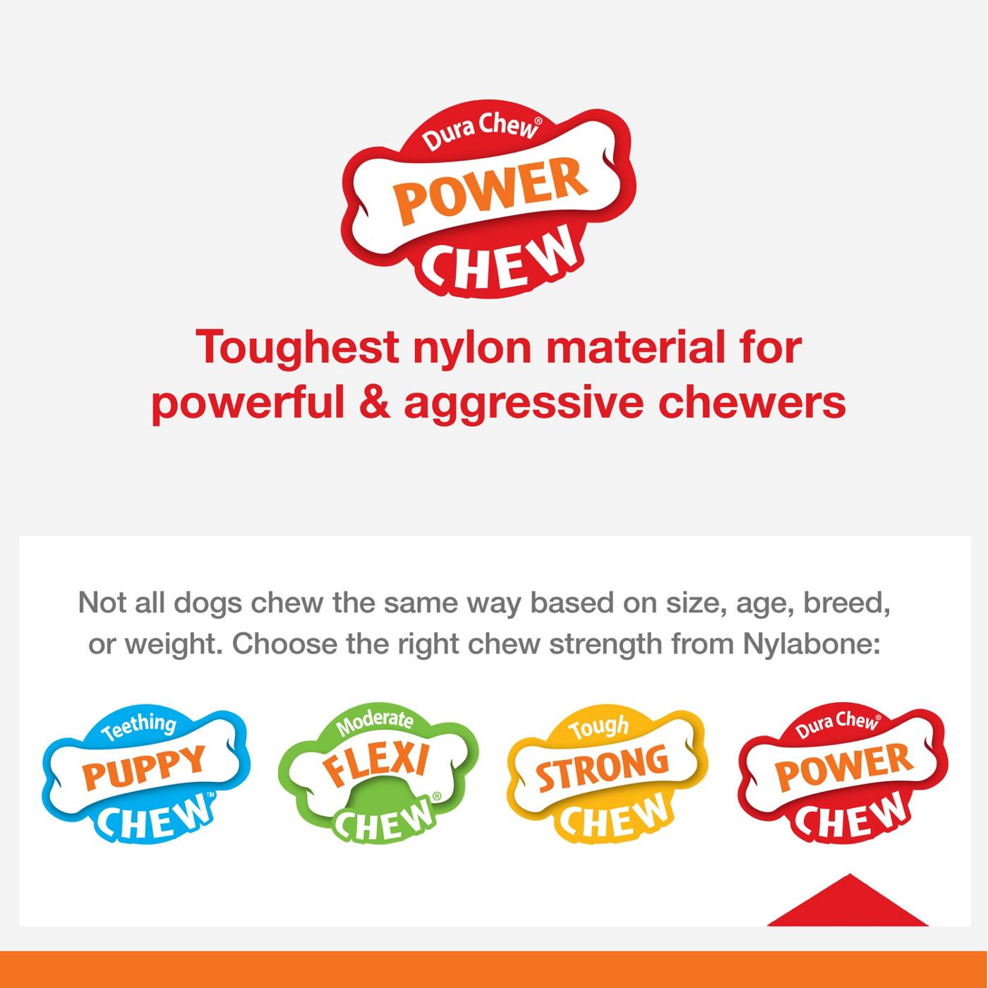Nylabone Durachew Power Chew Cheese Flavor; image 8 of 10