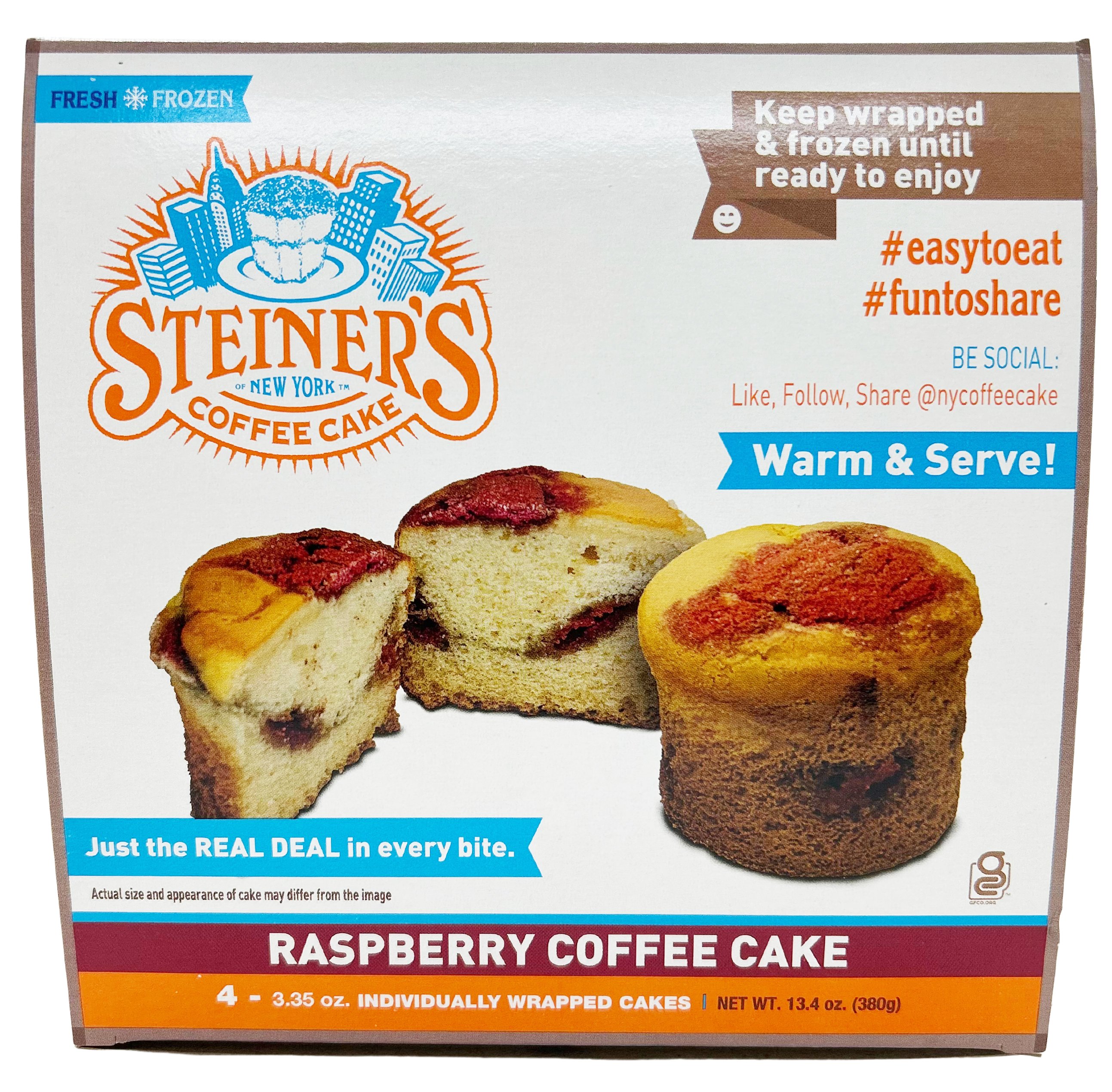 Steiner's Raspberry Coffee Cake, 4 ct | Central Market - Really Into Food