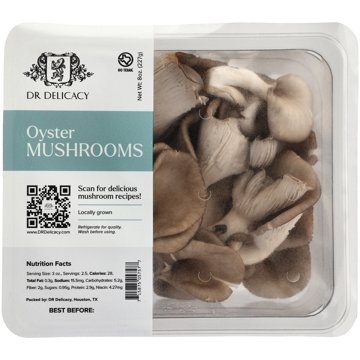 Dr Delicacy Fresh Oyster Mushrooms, 8 oz