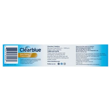 Clearblue Early Digital Pregnancy Test, 2 ct
