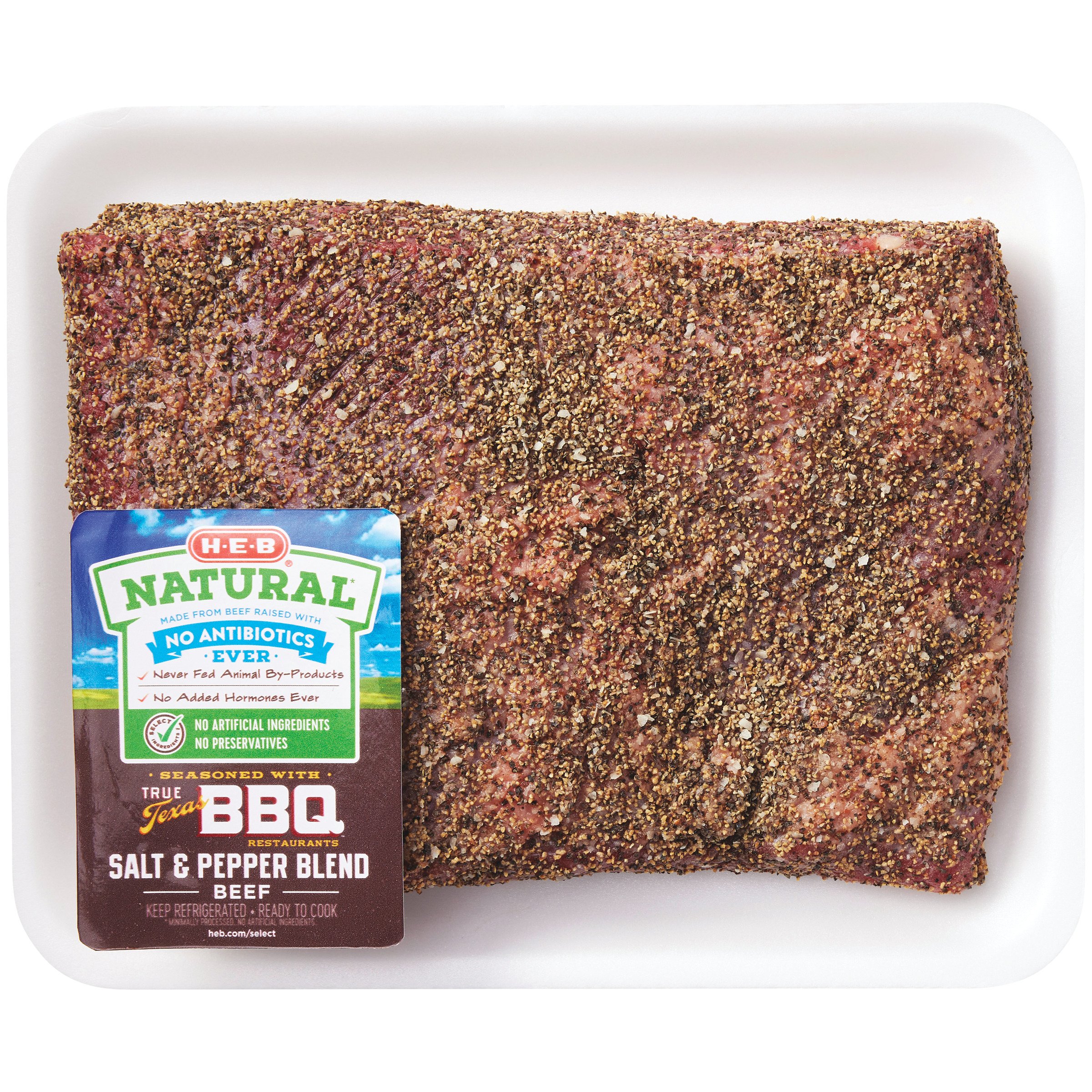 HEB Natural Seasoned Trimmed Boneless Beef Brisket Flat True Texas